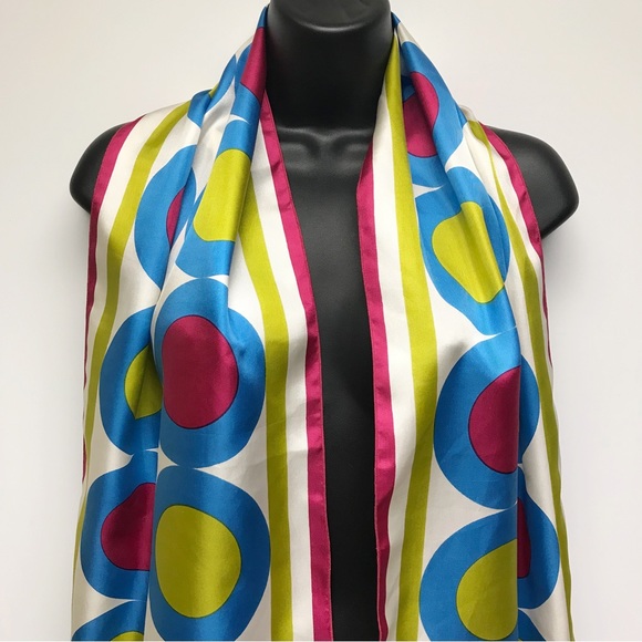 Vintage Gianni Reda Silk Rectangular Scarf - Picture 2 of 9